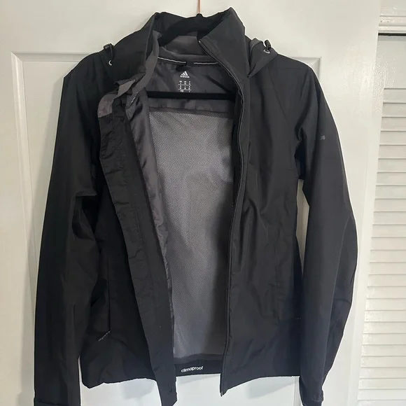 Adidas Women’s Black Raincoat | Size XS - Picture 1 of 3